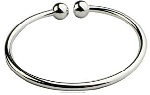Pulsera abierta SunaOmni de plata de ley 925 para mujer - Joyería para mujer y niña