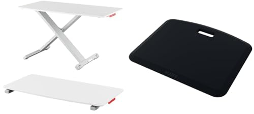 Leitz Ergo Set Schreibtisch-Aufsatz, Für Bildschirme & Laptops, TÜV- & IGR-Zertifiziert, Strapazierfähiger weicher Schaumstoff, 65330085 + 53690089
