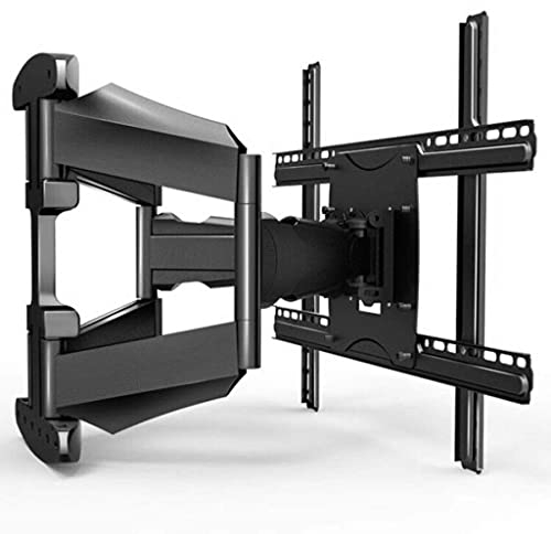 Heim-TV-Wand-Monitorständer, Teleskop-Drehregal, Wohnzimmer, Balkon, Restaurant, Mehrzweck, bis zu 600 x 400 mm (Farbe: Schwarz, Größe: 40 x 60 cm)
