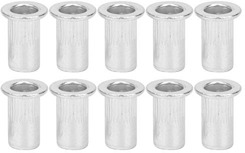 Akozon Dadi per Rivetti Ciechi 100 Pezzi - Inserti per Dadi per Rivetti Filettati M5 in Alluminio per un Fissaggio Sicuro