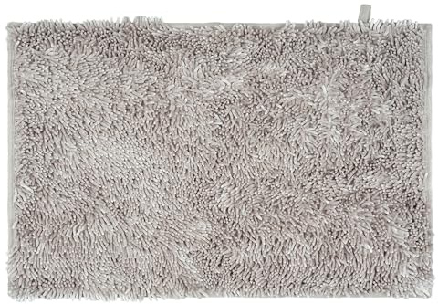 H HANSEL HOME Alfombrilla de Baño de Chenilla de Lujo, Alfombra de Baño de Microfibra, Extra Suave, Antideslizante, Secado Rápido y Absorbente - Beige Oscuro, 45x75cm
