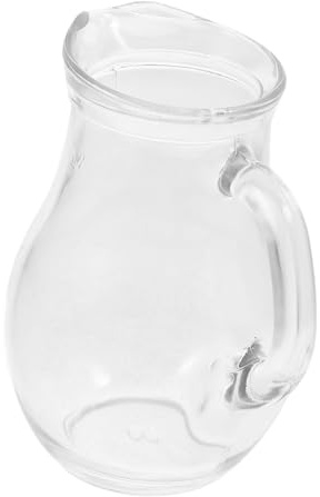 ARTSEWPLY Jarra De Leche De Vidrio Transparente Jarra De Leche Doméstica Multifunción Para Uso Diario Cocina Delicada Para Servir Agua o Bebidas
