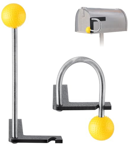 1 Pack Mailbox Notification Device, Mail Arrival Indicator Device, Mailbox Alert Alarm for Delivered Mail (Yellow)
