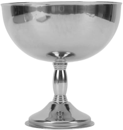 Plyisty 304 Glasskopp i Rostfritt Stål, Retrofotad Dessertskål för Salladspudding, Serveringsfat för Fester (Stor storlek 11cm)