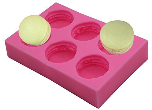 VAK 6 Cavity Macaron Shape Burger Soap Form Mold Cake Decoration Chocolate Mould Biscuit Baking Mat Pan Bakeware Tray Mould for Soap