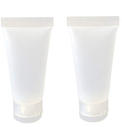 VOSAREA 10 tubetti per Cosmetici, Ricaricabili, Portatili, da Viaggio per Shampoo, detergente Viso-, Corpo, lozione da 50 ml