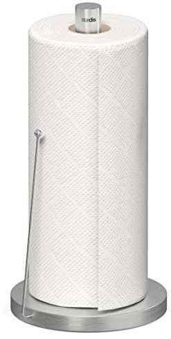 stardis Küchenrollenhalter Simply Edelstahl matt gebürstet Rollenhalter Stabil Und Langlebig Papierrollenhalter (Edelstahl)