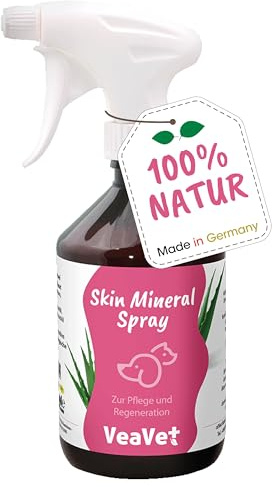 VeaVet Skin Mineral Spray für Hunde & Katzen, 500ml - natürliche Hautpflege mit Meersalz & Aloe Vera