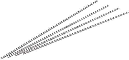 sourcing map 4 Stück Voll Gewindestange M4 x 250mm 304 Edelstahl Rechtsgewinde