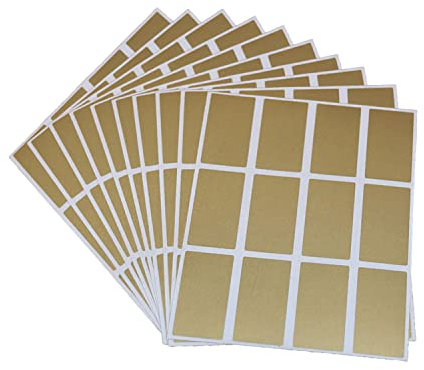 HCRXVV Rubbellose Selber Machen 120pcs Rubbelkarten Zum Selber Beschriften,42 * 23mm Gold rubbelaufkleber rubbelsticker Fake Rubbellose für Schwangerschaft Verkünden, Ihr werdet oma und opa