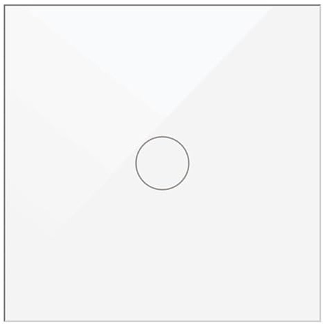 WESA - Interruptor Táctil Blanco WiFi No Requiere Conmutados o Cruzamientos, Inteligente para Pared compatible con Alexa, Google Home y Smart Life, iOS y Android, Programable.