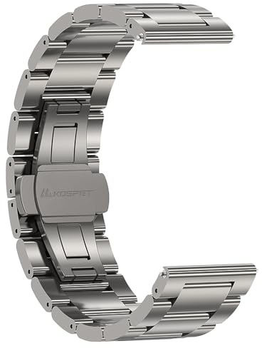 KOSPET 22mm Edelstahl Armband für Fossil Collider HR/TANK T4, M4, T4C, M4C, T3U2, T3, T3 Ultra, T2, M2, M3, M3 Ultra Smartwatch
