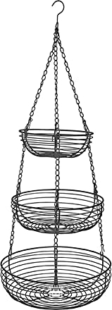 Exquisito y creativo juego de fruteros de lujo europeo, frutero, cesta de almacenamiento for el hogar, cesta de frutas colgante de 3 capas for cocina, restaurantes, cesta, bandeja de frutas, cesta de
