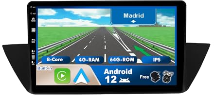 BXLIYER Android 12 IPS Autoradio pour BMW X1 E84 (2009-2015) - 4G+64G - Senza fili DSP/Carplay/Android Auto - LED Caméra + MIC - 2 Din 10.1 Pouce - Dab Volant AHD WLAN 360-Caméra Fast-Boot