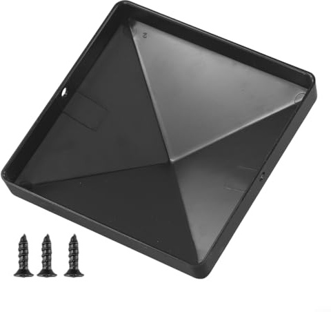 Chapeau de poteau de clôture en plastique 10x10 cm pour protéger la clôture en bois extérieure (10 pièces)