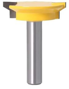 Broca enrutadora for juntas frontales de cajones, reversible, con vástago de 1/2 o 12 mm, cortador de cincel for carpintería, 1 pieza(12MM)