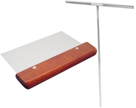 Mobestech Utensili Per Crepes in Acciaio Distributore e Spatola Per Crepes Kit Per Pancake Raschietto Per Teglie Utensile Per Preparazione Crêpes e Pancake