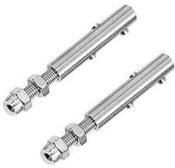 Générique 2 Pièces Tendeur Cable INOX pour Cable Acier 2mm-20mm, Terminal pour Fil INOX Métallique Terminal À Vis pour Rampe De Câble D'escalier(10mm)