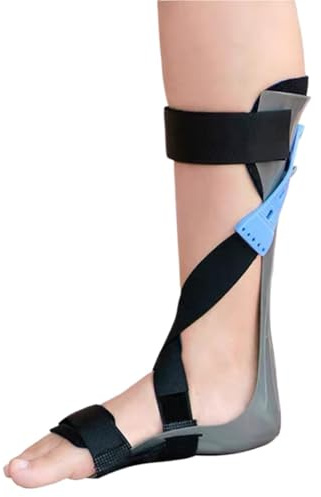 Ankle Foot Orthosis Support, Foot Drop Brace Splint Ankle Foot Orthosis Walking with Shoes or Sleeping for Stroke Hemiplegia(Left,L)