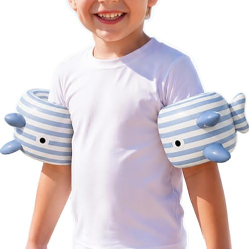 Armband För Barn-Babyarmband |Barnarmsflöten |2 Delar Fiskform | PVC simarmband för barn mäter 25×18×14 cm och väger 90 g för bekväm simträning och poolnöje