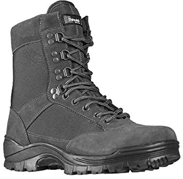 Mil-Tec Tactical Boot M.ykk dragkedja, stövlar för män, Urban Grey, 38 EU