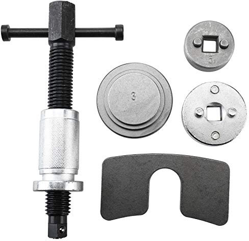 FreeTec 5pcs Brake Caliper Piston Wind Back Tool Compatible with Audi VW Golf Polo T4 T5 Universal Brake Repair Tool
