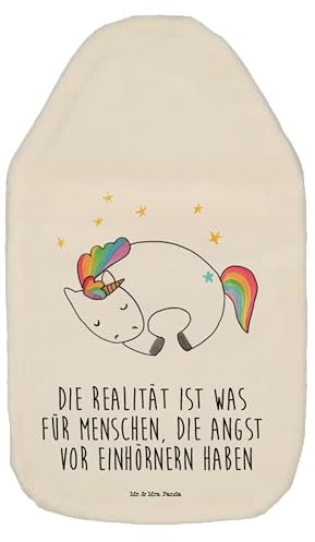 Mr. & Mrs. Panda Wärmflasche Einhorn Nacht - Geschenk, Wärmekissen, Einhorn Deko, Kinderwärmflasche, Unicorn, unicorn, Wärmflaschenbezug, Einhörner,