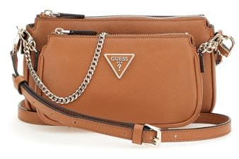 GUESS HWZG7879710 NOELLE DBL POUCH CROSSBODY Women Leichter Cognac Size One Size