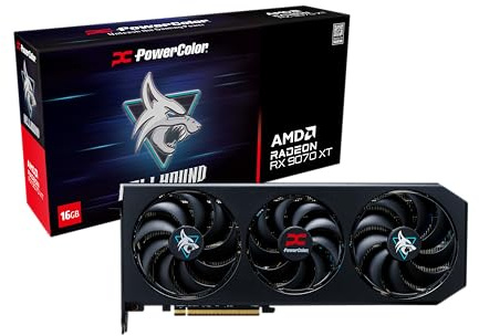 Powercolor AMD Radeon RX 9070 XT HELLHOUND 16GB GDDR6 Graphics Card