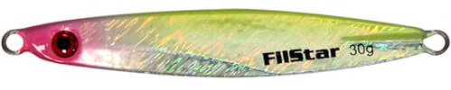 PRO FILSTAR Pilker UV6 7cm 30g - Asymmetrisch Fischköder - Meeresangeln | Hochseeangeln - Hornhecht Makrelen Köder - Forelle Raubfisch Köder - Meerforelle - Angeln Kunstköder - Angelköder Wobbler