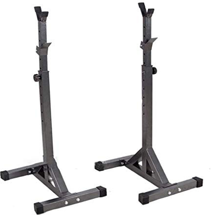 GIGBIRD Langhantelablage, Kniebeugenständer, verstellbar, Bankdrücken-Ablage, Langhantelablage, schwarz, Verstellbarer Kniebeugenständer, Tauchstation, Stahl-Kniebeugenständer, Langhantel, freies-Pr
