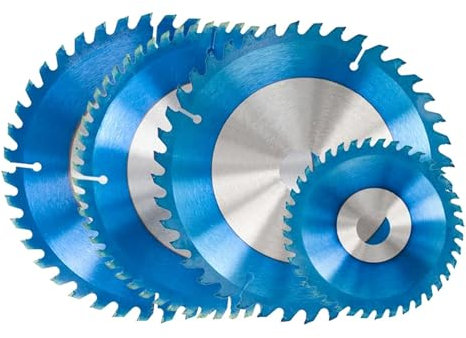 4 6 7 8 Zoll Kreissägeblatt 30T 40T 60T Hartmetall-Sägeblätter Blau beschichtete TCT-Sägeblatt Holztrennscheibe(1pc 8x25.4x60T)