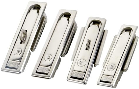 MS712 Plane Lock 316 Stainless Steel Ms713 with Hanging Optical Cable Junction Box Communication Cabinet Lock Lithium Battery 1Pcs(MS713 Without Hook)