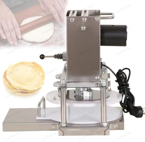 Electric Tortilla Press Machine, Heavy-Duty Commercial Stainless Steel, Perfect for Rolling Pizza and Various Dough Cakes