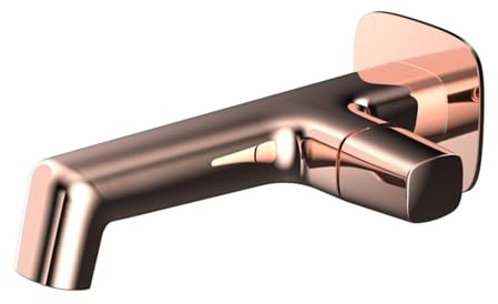 WallMounted Concealed Bathroom Mixer Tap2 Mode Hot & Cold Brass Basin Faucet in Elegant Rose Gold Finish 1 Hole Design for Modern Bathrooms