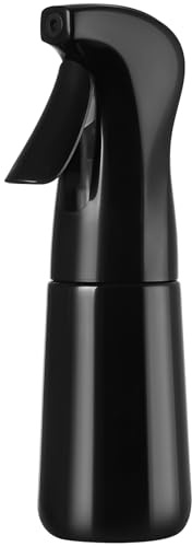 Beugo Spray Bottle, 200ml Continuous Mist Empty Hair Spray Bottles, Fine Mist Sprayer for Hair, Face, Plants & Pets, Black