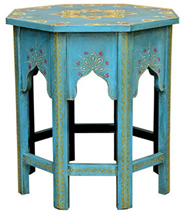 Casa Moro Beistelltisch Holztisch Telefontisch, Nachttisch Schlafzimmer - Flur Tisch Wohnzimmer Pflanzenhocker Boho