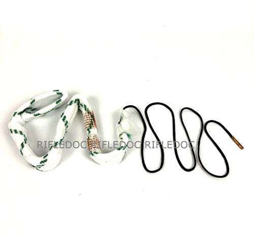 ZEITWISE Rifledoc 12 GA 12er Flinte Schnur zum Reinigen deiner Flinte mit Zwei integrierten Brozebürsten und Griff