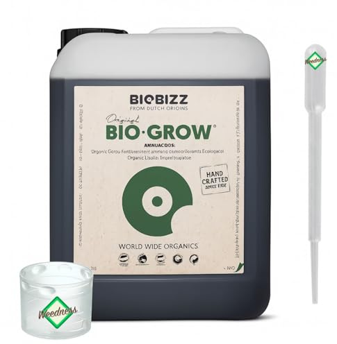 Weedness BioBizz Bio Grow 10 Litre - Engrais Naturel Grow Cultivation de tomates en intérieur Orchidées liquides Bonsaï Bio NPK