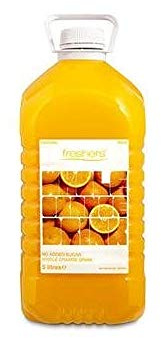 Freshers Orange Squash Drink No Added Sugar 5 Litre