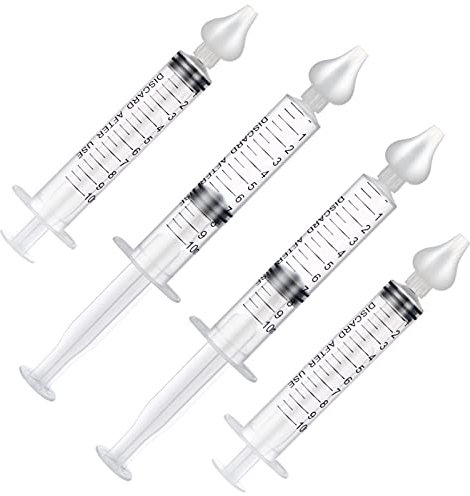 Irrigador nasal infantil, 2 cajas de jeringa portátil irrigador nasal limpiador de nariz para lavado de senos paranasales dispositivo del sistema de enjuague