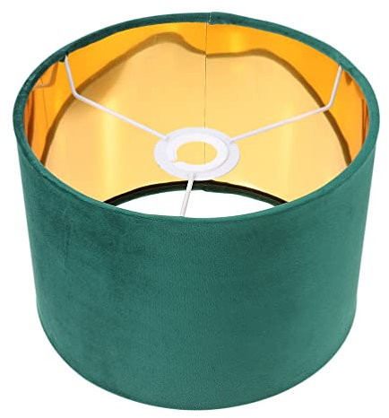 Lurrose Lampenschirme Samt Stoffschirm Ersatz Samtlampe Lampenabdeckung für E27 Tischlampe Wandlampe Stehlampe Wandleuchte Pendelleuchte Kerze Kronleuchter Deckenleuchte Grün