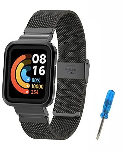 SenMore Compatible con Xiaomi Redmi Watch 2 Lite Correa Banda, Pulsera de Metálica Reemplazable para Redmi Watch 2 Lite Correa