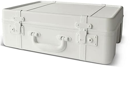 Werkzeugkoffer Tragbarer Werkzeugkasten-Organizer Retro-große Aufbewahrungsbox Haushaltskoffer Aktenkoffer Kunststoff-Werkzeugkasten mit großem Fassungsvermögen for die Aufbewahrung von Bastelarbeiten