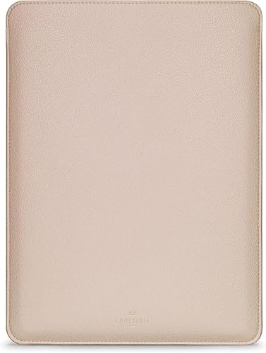 Comfyable laptopfodral 14 tum kompatibelt med MacBook Pro 14 M5 A3426 A3427 M4 M3 M2 M1 Pro/Max 2026-2021, smal MacBook sleeve i konstläder, Sand