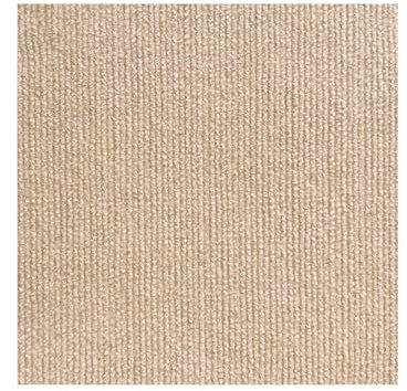 Hiseng Moqueta Adhesiva para el Suelo 30x30cm Losetas de Moqueta Antideslizantes y Resistentes Losetas de Alfombra Autoadhesivas Baldosas Fáciles para Oficina Sala de Estar (10 piezas,Beige)