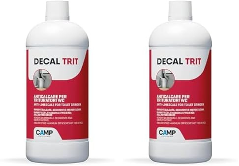 Camp decal Trit, Détartrant Anticalcaire Professionnel Spécifique pour les Broyeurs et Drains de Toilette, 1 l (Lot de 2)