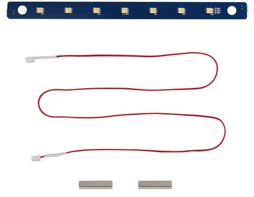 BCZAMD 3D Drucker Zubehör for Adventurer 5M/ 5M Pro 24V LED Light Board Ersatz 7Pcs Lampe Perlen mit Kabel Flexible Bright Cold Whiter Lighting Strip - Erhöhte for AD5M Kammer Helligkeit