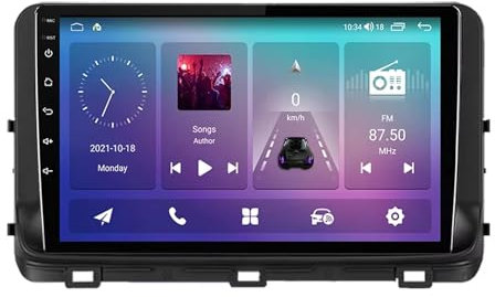 10 Pulgadas Pantalla Táctil Android 14 Radio 2 DIN para Kia Ceed 3 CD 2018-2022 con Carplay GPS Bluetooth Controles del Volante Cámara de Respaldo(T700 [8+256G])
