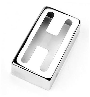 H-förmige Humbucker Abdeckung für E-gitarre, Silber | Kupfer mit Legierungsbeschichtung, für Elektrische Gitarren Pickups, Robust Verarbeitet